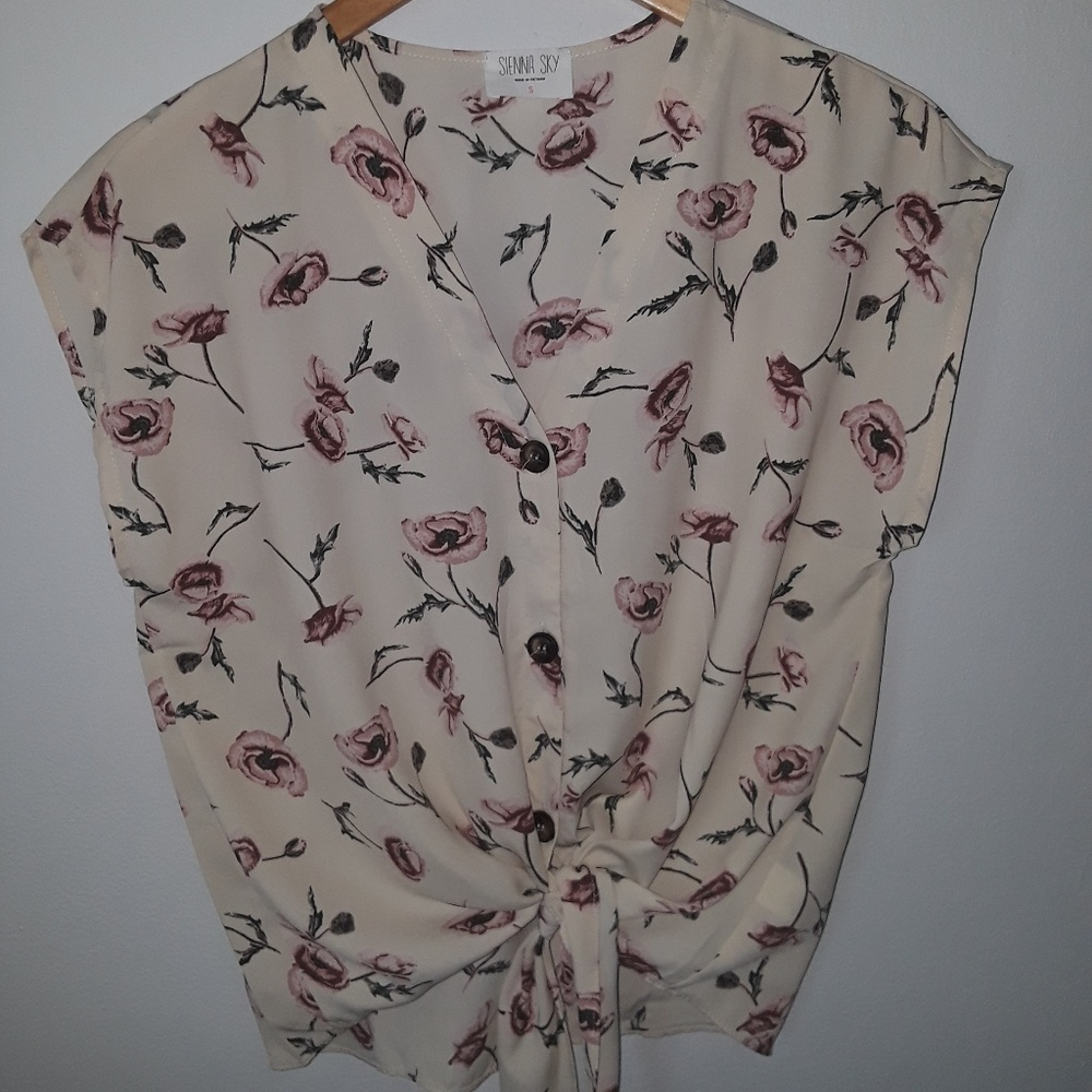 Floral print top